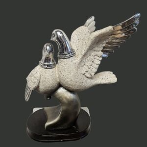 Vintage 60s Lovebirds Sculpture Ornament